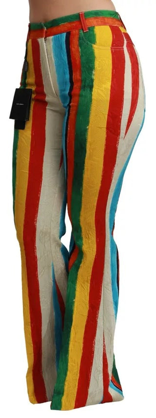 Pantalones acampanados multicolor Riga Pittorica