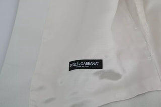 Off-White Cotton Silk Formal Coat Vest