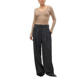 Graue Freizeithose aus Polyester