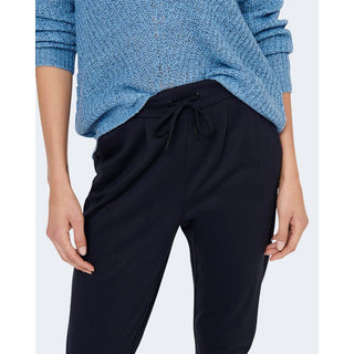 Blaue Viskose Freizeithose