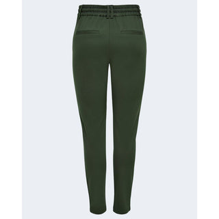 Green Viscose Casual Pants