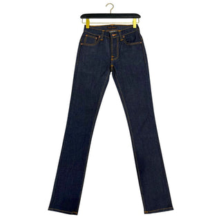 Blaue Baumwolljeans