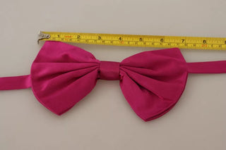 Pink 100% Seide Verstellbare Halsfliege Herren