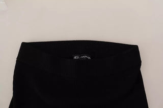 Schwarze Stretch-High-Waist-Hose