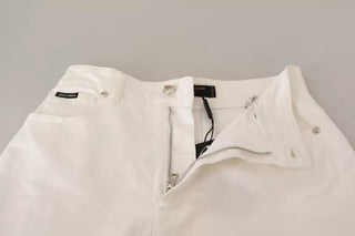 Jeans de mezclilla blanca MONICA con corte bootcut