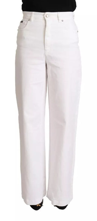 Jeans de mezclilla blanca MONICA con corte bootcut