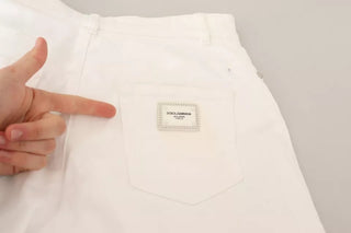 Jeans de mezclilla blanca MONICA con corte bootcut