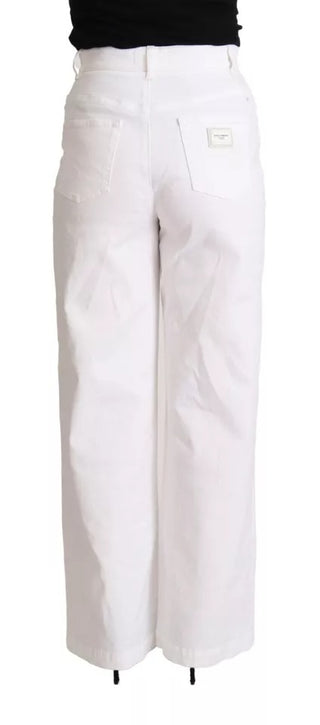 Jeans de mezclilla blanca MONICA con corte bootcut