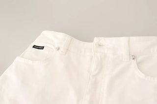 Jeans de mezclilla blanca MONICA con corte bootcut