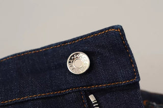 Pantalones cortos vaqueros azul oscuro adornados