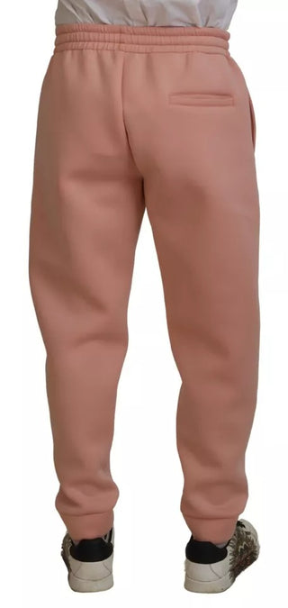 Pantalones jogger de poliéster rosa tipo sudadera  