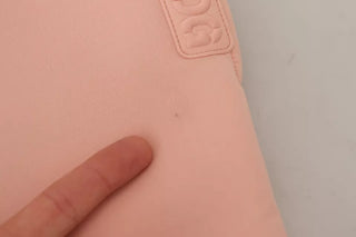 Pantalones jogger de poliéster rosa tipo sudadera  