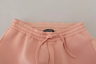Pantalones jogger de poliéster rosa tipo sudadera  