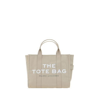 Bolso de mano de algodón beige