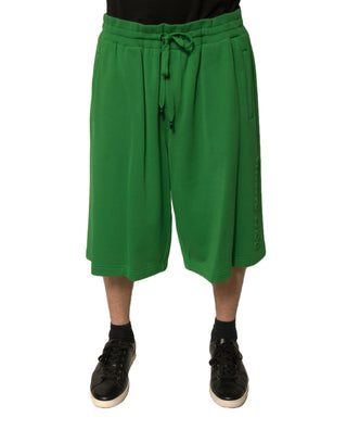 Grüne Bermudashorts für Herren aus Baumwollmischung