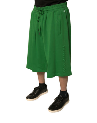 Grüne Bermudashorts für Herren aus Baumwollmischung