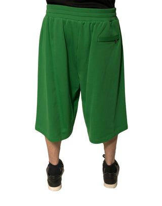 Grüne Bermudashorts für Herren aus Baumwollmischung