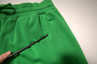Grüne Bermudashorts für Herren aus Baumwollmischung