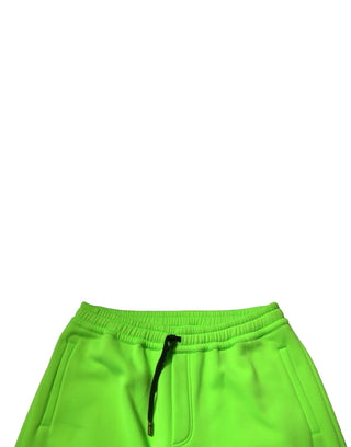 Grüne Patchwork Cargo Bermudashorts