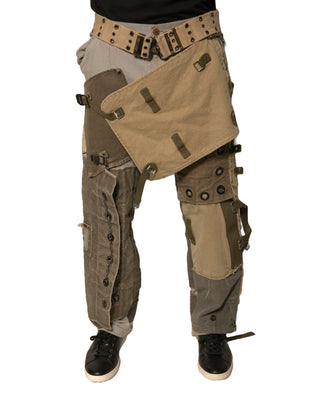 Pantalones cargo de vuelo reconstruidos multicolor