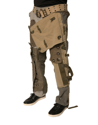 Pantalones cargo de vuelo reconstruidos multicolor