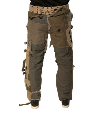 Pantalones cargo de vuelo reconstruidos multicolor