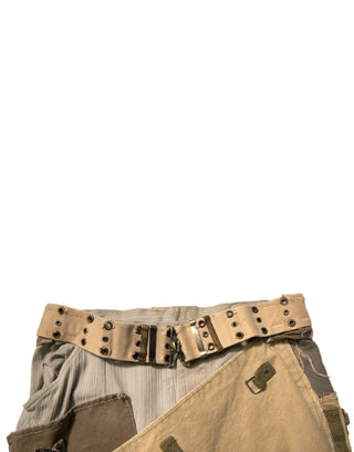 Pantalones cargo de vuelo reconstruidos multicolor