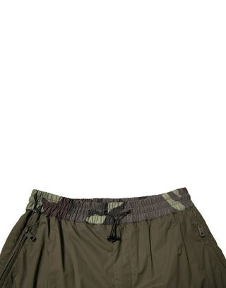 Pantalones cargo jogger con camuflaje multicolor