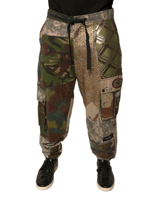 Mehrfarbige Patchwork-Jogginghose für Herren