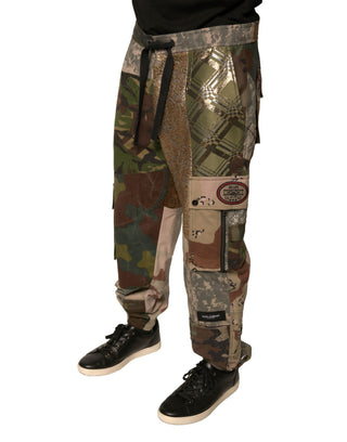 Mehrfarbige Patchwork-Jogginghose für Herren