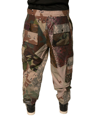 Mehrfarbige Patchwork-Jogginghose für Herren