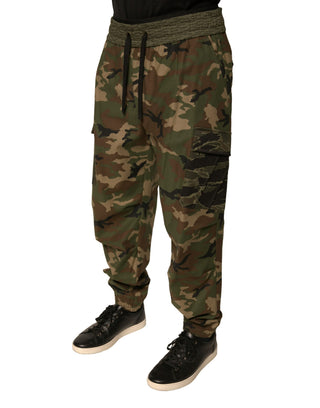 Pantalones cargo con sudadera y camuflaje multicolor