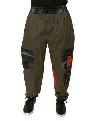 Mehrfarbige Camouflage Jogger Cargo Hose