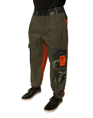 Mehrfarbige Camouflage Jogger Cargo Hose