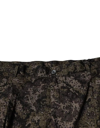 Pantalones de vestir para hombre con camuflaje multicolor
