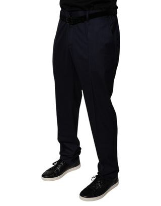 Pantalones formales de vestir entallados azul oscuro