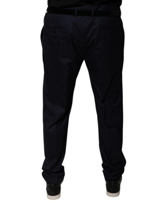 Pantalones formales de vestir entallados azul oscuro