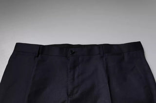 Pantalones formales de vestir entallados azul oscuro