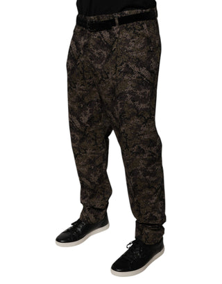 Pantalones de vestir para hombre con camuflaje multicolor