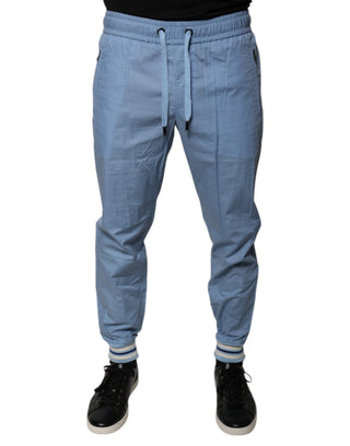 Blaue Jogginghose aus Baumwolle