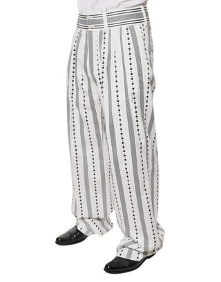 Pantalones formales rectos blancos