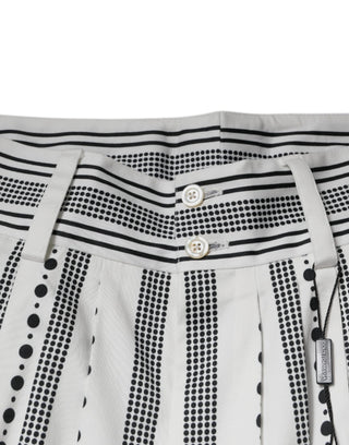 White Straight Formal Dress Pants