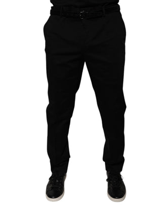 Pantalones formales entallados negros
