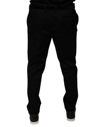 Pantalones formales entallados negros