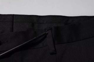 Pantalones formales entallados negros