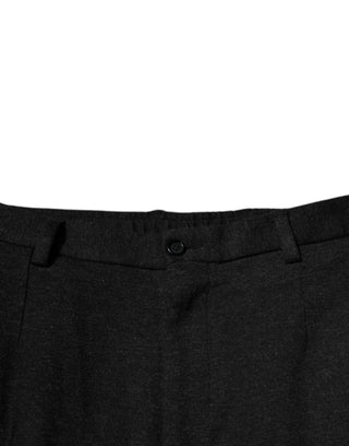 Pantalones casuales cargo negros para hombre de viscosa