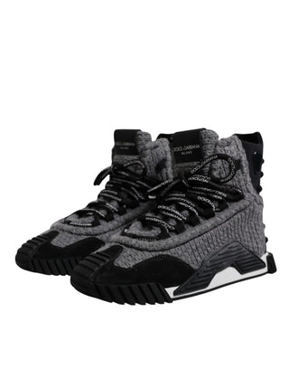 Grau Schwarze NS1 High Top Stiefel Sneakers Schuhe