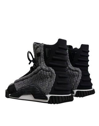 Grau Schwarze NS1 High Top Stiefel Sneakers Schuhe