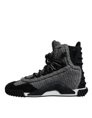 Grau Schwarze NS1 High Top Stiefel Sneakers Schuhe