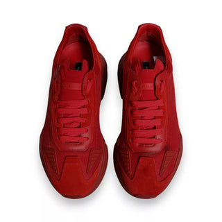 Red Leather Daymaster Low Top Sneakers Shoes
